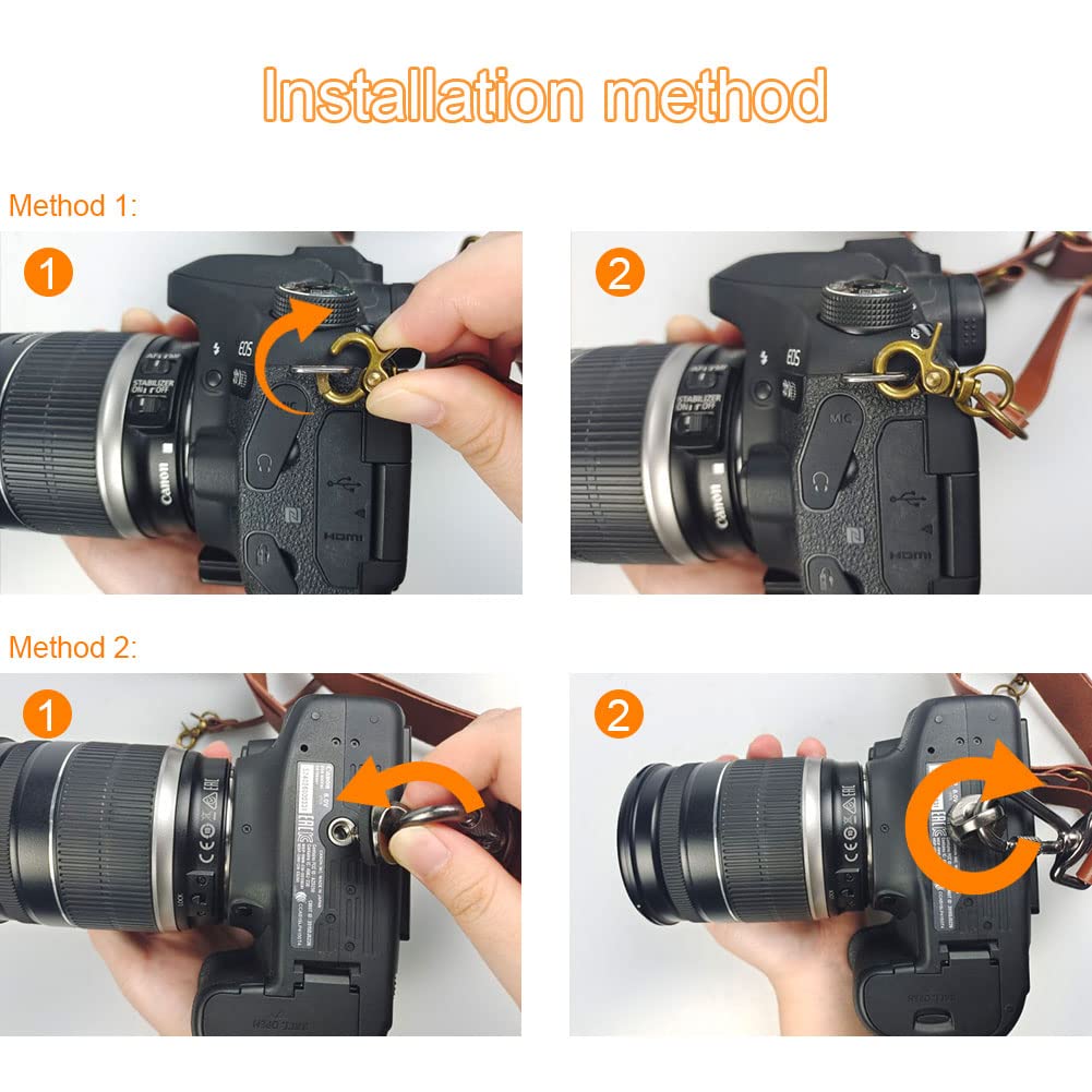Kameragurt für 2 Kameras,Leder kamera gurt für DSLR-/SLR-Kameras,Verstellbare doppelte Schultergurte Geeignet für Outdoor-Fotografie