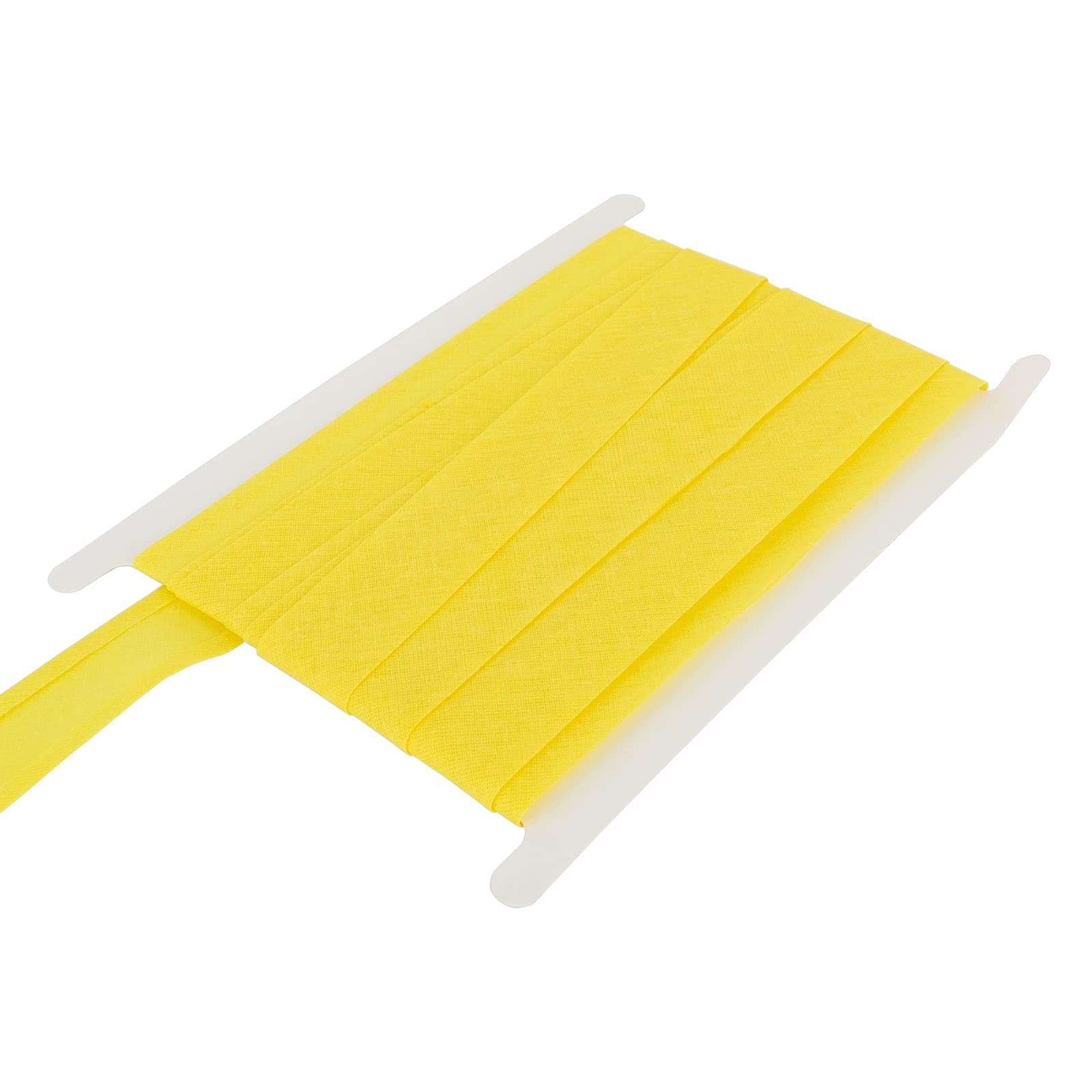 DFL 100% Cotton Bias Binding Tape, Premium Sewing Trim – 5 Metre Length | 1 Inch (25 mm) or 1/2 Inch (13 mm) Widths | 30 Colours for Quilting, Dressmaking & Crafts(Lemon,1 Inch/25mm Wide)