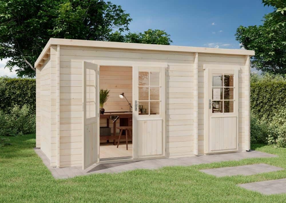 Alpholz Gartenhaus Maria 450x250cm mit Pultdach
