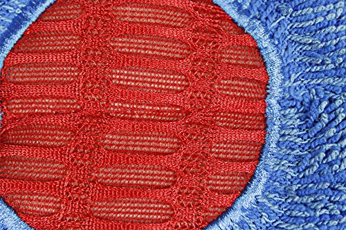 Image of CleanAide Twist Yarn Microfiber Mop Pads with Built-in Scrubber for Spot Cleaning, Reusable Flat Mop Heads for Wet or Dry Use, Safe on Most Floors, Machine Washable, 24 Inch, 6-Pack, Red