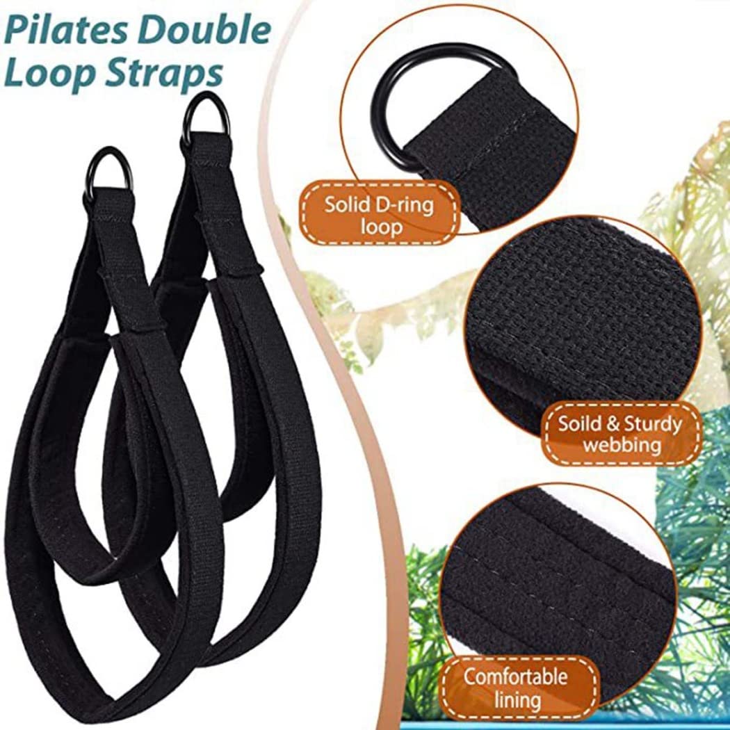 Cinghie A Doppio Anello per Pilates Reformer Yoga Cinghie A Doppio Anello Cinghie per Manico Accessori per Pilates Reformer per La Casa E La Palestra