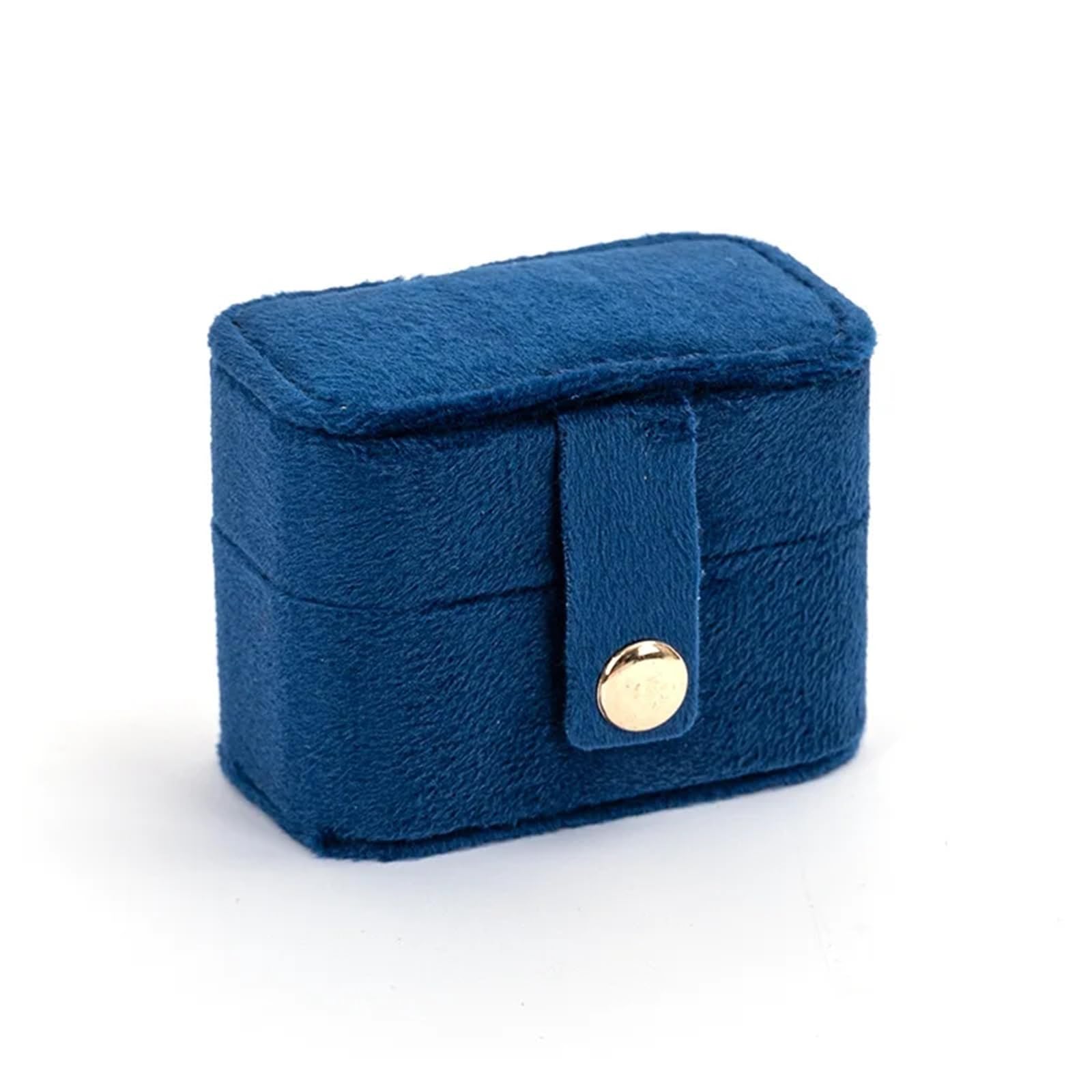 YCTTKDD Caja para Anillos, Organizador de Joyas pequeño portátil, Caja de Viaje, Organizador de Collares y Pendientes (Gris)