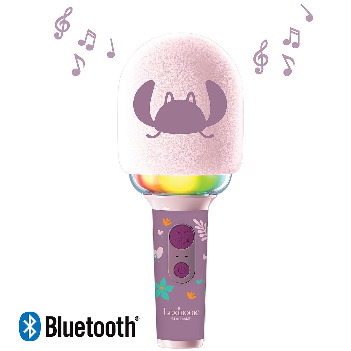 Lexibook, Stitch Angel, Mikrofon karaoke, MIC280D1 | Efekty dźwiękowe, efekty świetlne, różowy