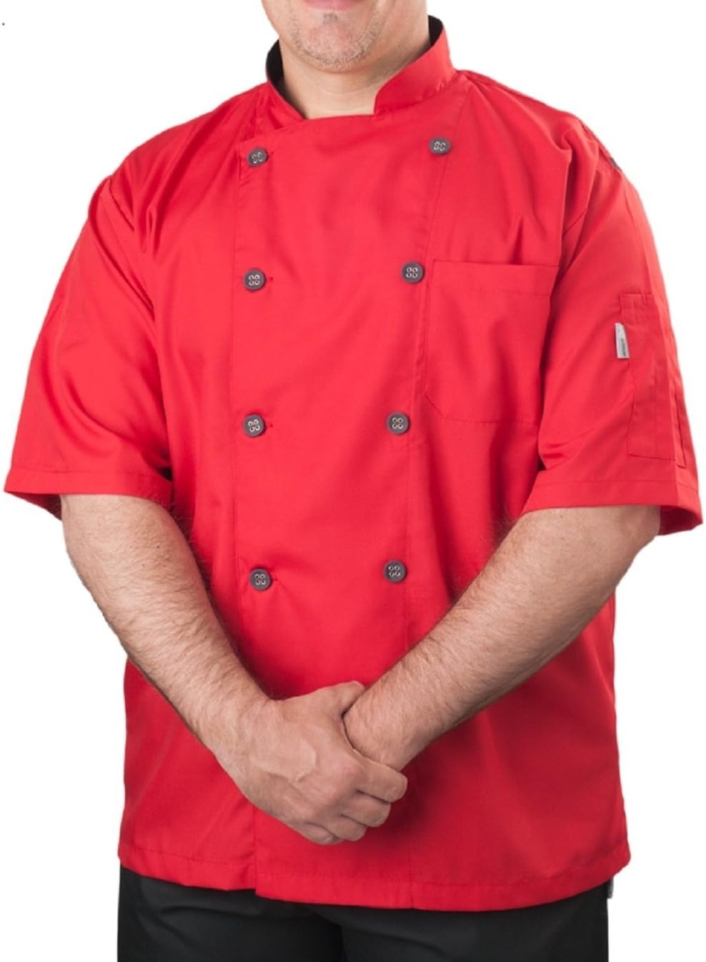 KNG Men's Short Sleeve Active Chef Coat