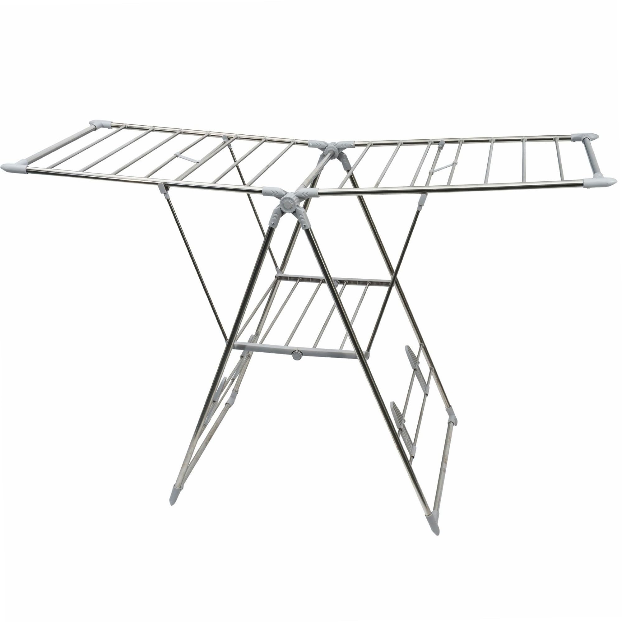 WERKA PRO Séchoir à Linge Pliable Inox Intérieur et Extérieur 18 Mètres