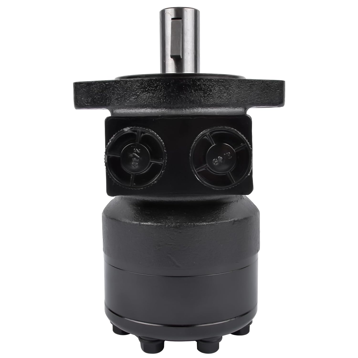 GELUOXI Hydraulic Motor Replacement for Eaton Char-Lynn H Series 2-Bolt Std Standard 1'' Straight Woodruff Key 9.7 in³/r 101-1028-009 1011028009