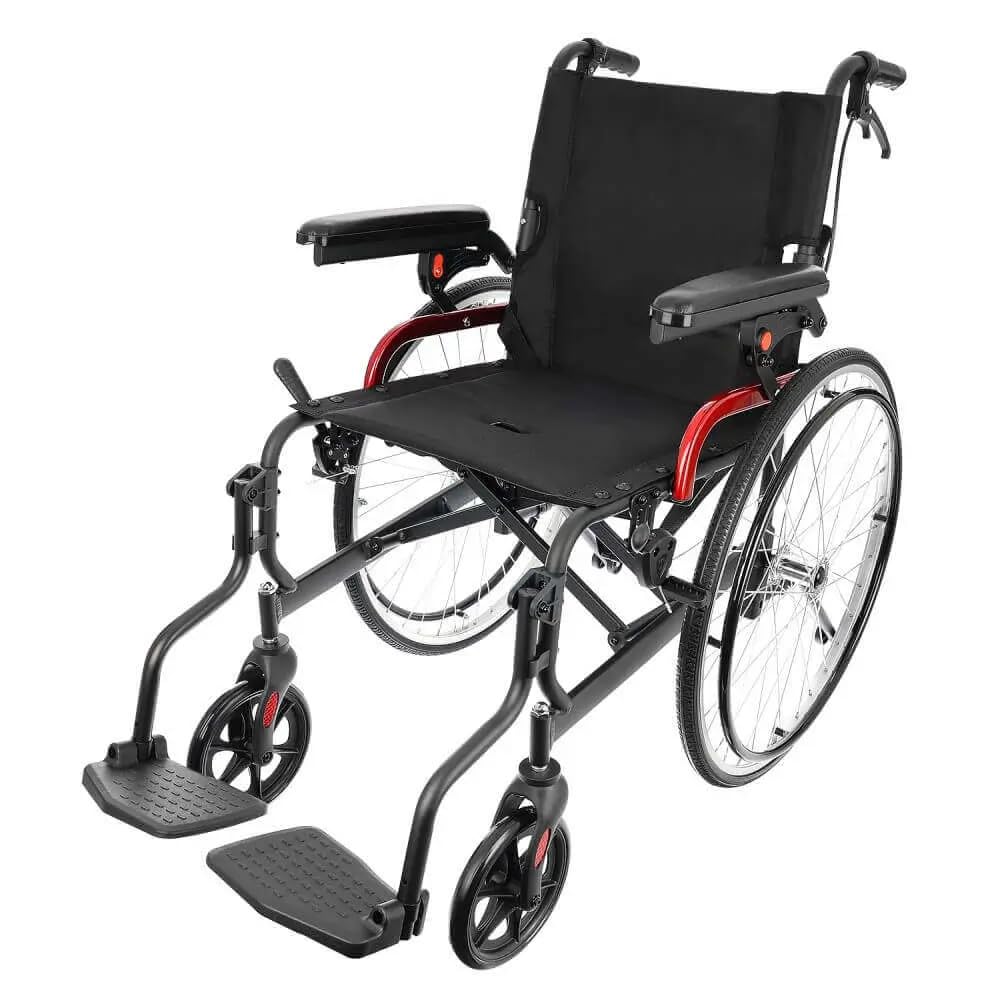 Antar AT52306 Aluminio Rueda Silla 1.400 kg, 46 cm Anchura