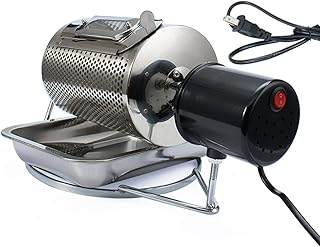 Coffee Roaster， Coffee Bean Roaster Machine，Stainless Steel Electric Drum Type Coffee Roaster Machine，Roasting Machine wit...
