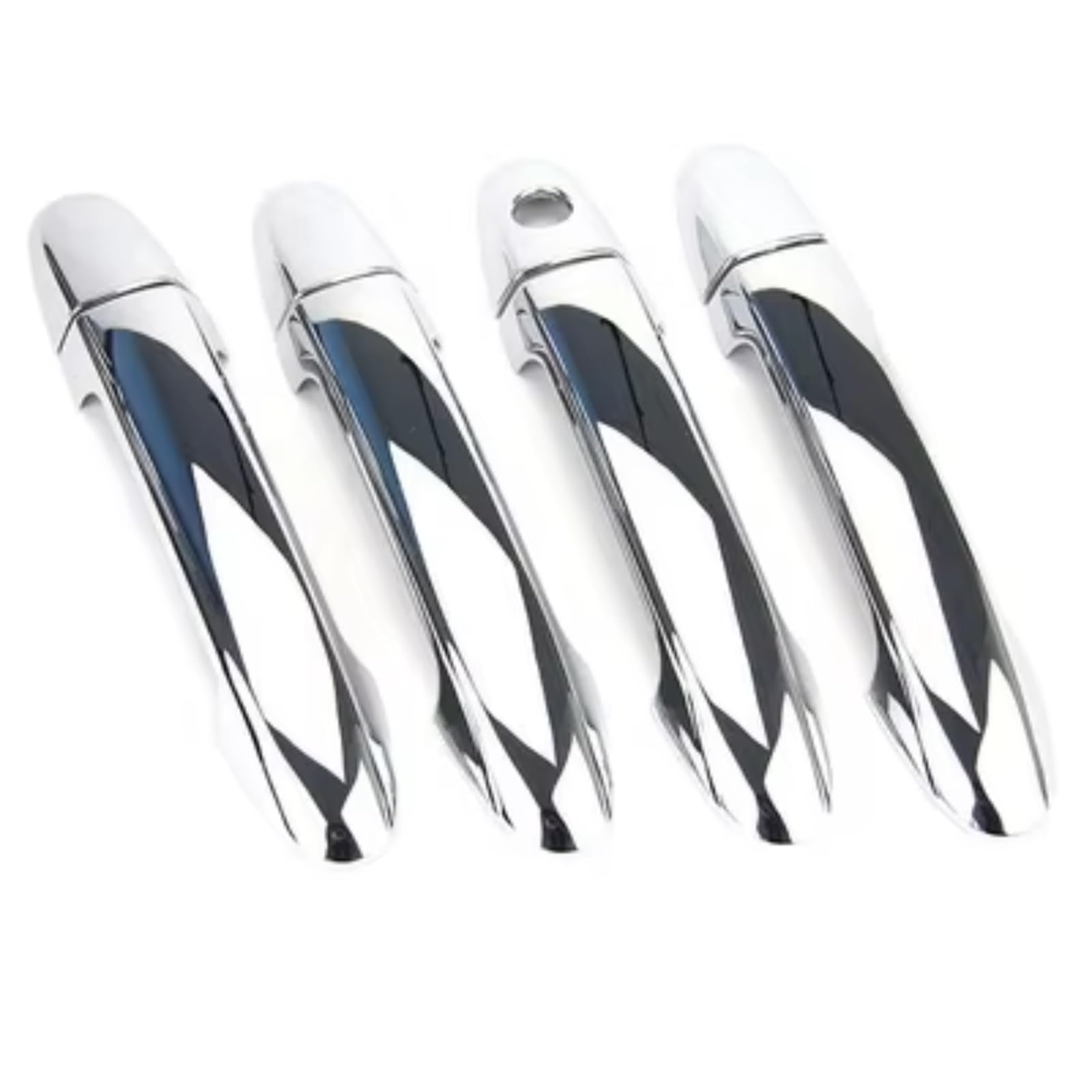 Sywhrev One Color Door Handle Protectors Compatible With Hyundai For Santa Fe 2007 2008 2009 2010 2011 2012 Abs Chrome Door Handle Cover Trim Car Parts Accessories