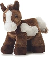 Vista 2 de Aurora Pintar Caballo de peluche y Beau Caballo Negro Mini Flopsie 8 Bundle