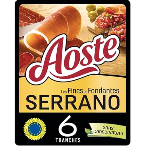 Aoste Jambon Serrano Cru fines et fondantes 100g