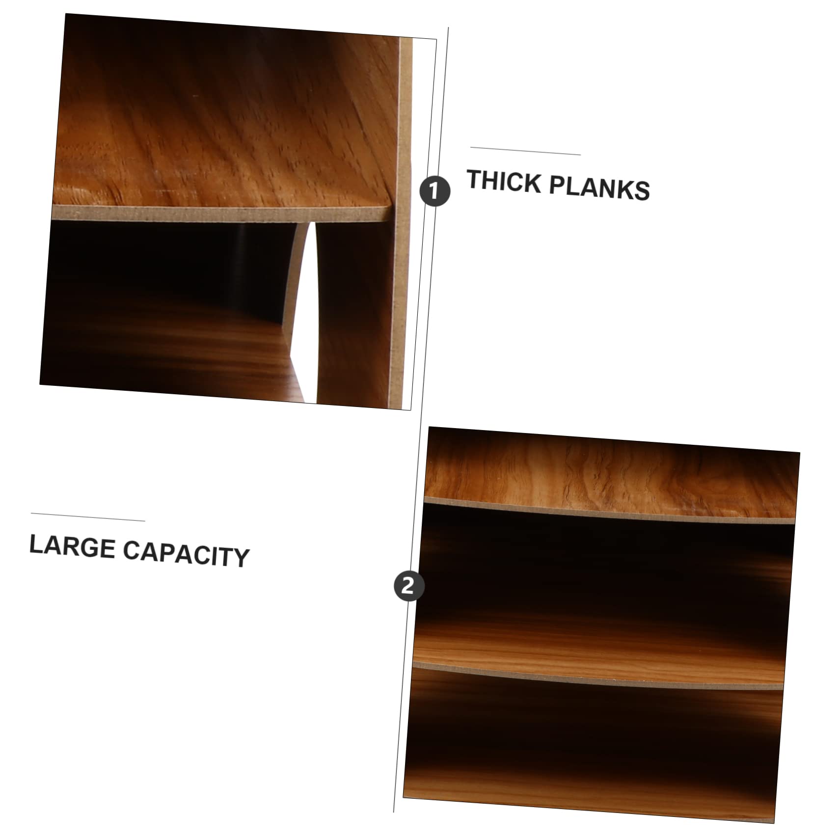 Scaffale per libri Organizer da scrivania in legno Organizzatore per cassetti da ufficio Supporto per libri per scrivania Vassoio per documenti in legno Scaffale per libri da scrivania Organizer per