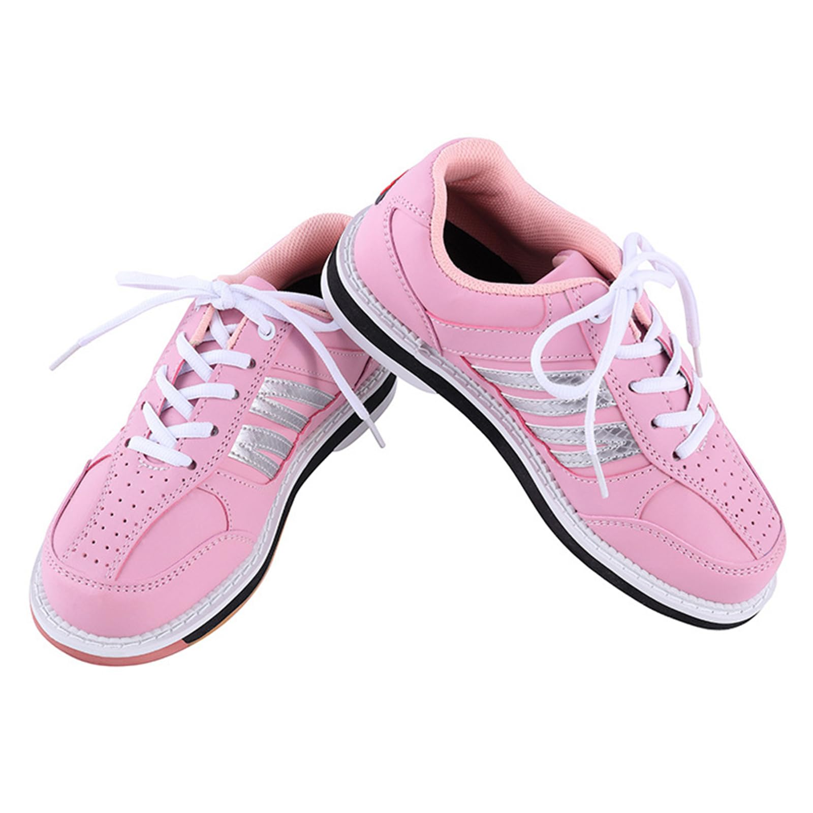 JiuQing Zapatos De Bolos Mujer Zapatos De Entrenamiento De Interior con Suela Deslizante Transpirable