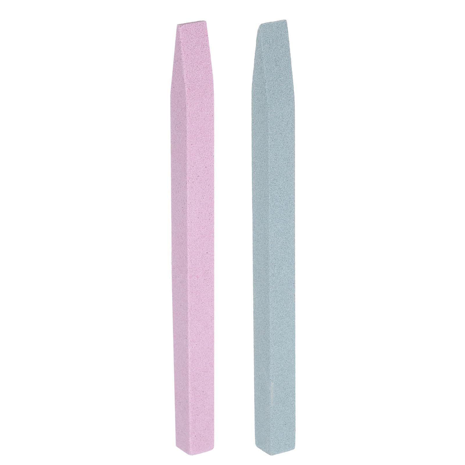 HARFINGTON 2pcs Pumice Stone Nail File, Pumice Nail Polishing Stick Cuticle Remover Pusher, Professional Quartz Stone Nail Filing Buffer Manicure Tool for Salon Nail Art Care, Green,Pink