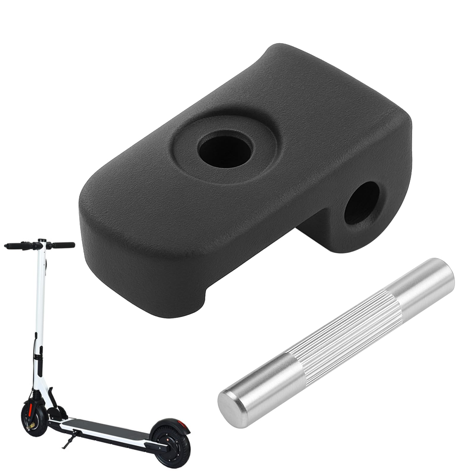 Hebilla plegable compatible con scooter eléctrico M365, piezas de repuesto de gancho plegable, gancho plegable con hebilla, reemplazo del pasador de las cerraduras reforzadas