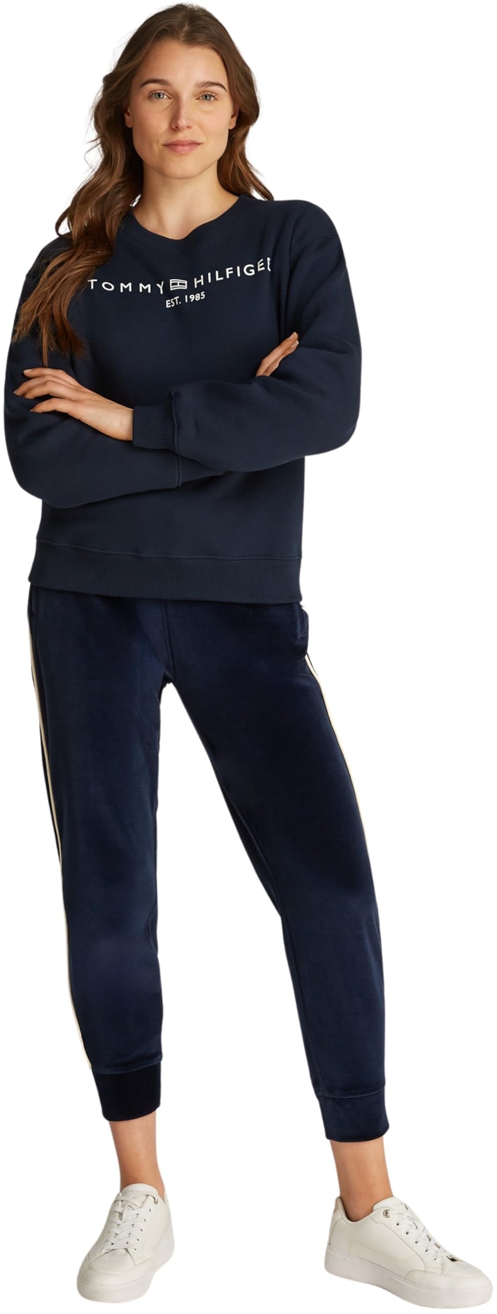 Tommy Hilfiger Damen Sweatshirt ohne Kapuze