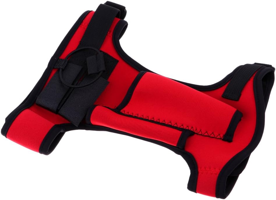 Adjustable Neoprene Leg Sheath & Arm Strap, Great for Diving, Spearfishing & Hunting Red