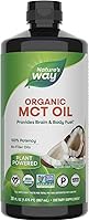 Nature's Way Organic MCT Oil 30 Fl Oz | Pure C8 C10 from Coconuts, Keto Paleo Certified, Brain Body Fuel