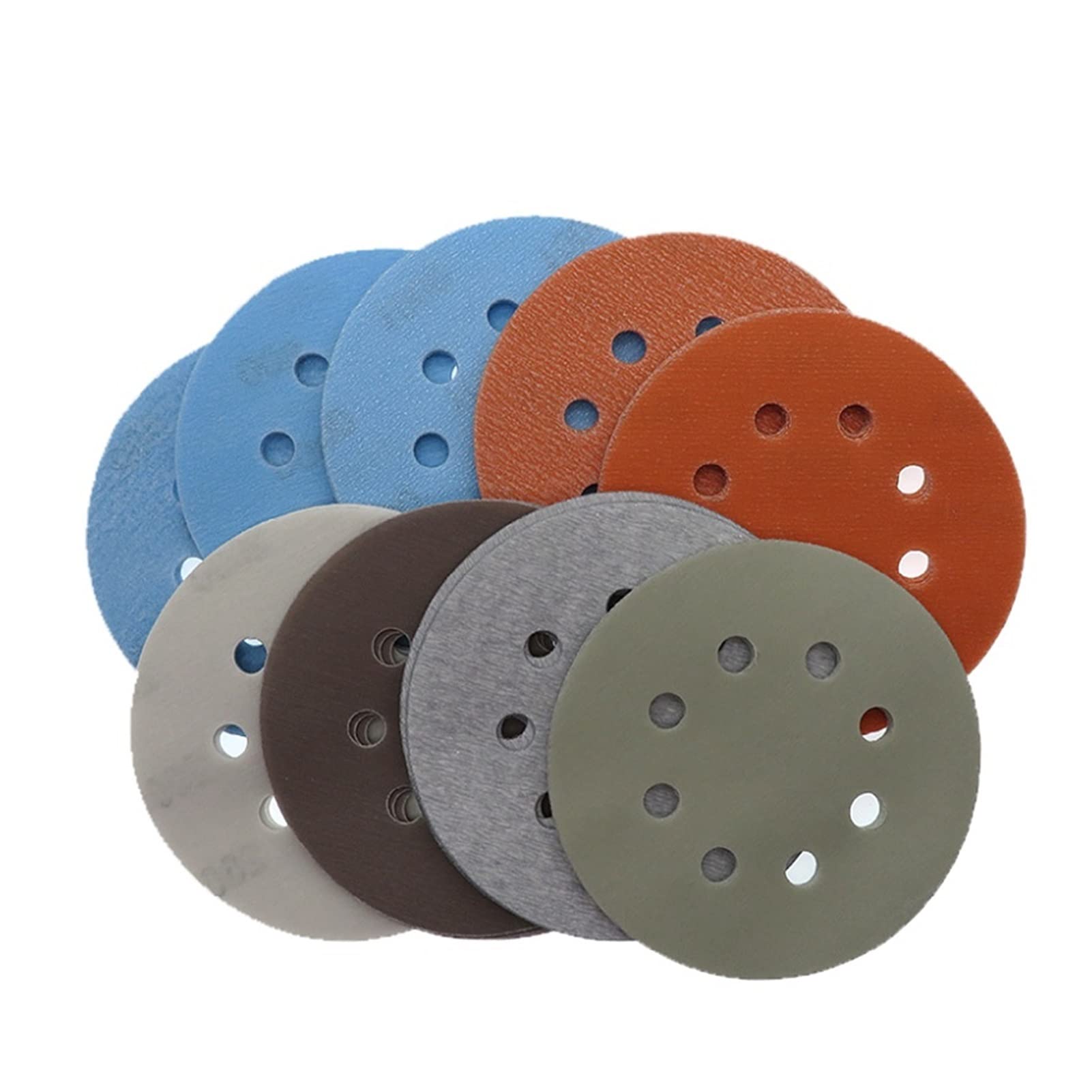 Papel de lija abrasivo ZSBLXHHJD 1 5pcs 5 "12 5 mm 8 orificio Suave Super Fino Húmedo/Dry Hook and Loop Auto Cuerpo Película Lijado de lijado Papel de lija 60-5000 Grit (Color : 1200 Grit)