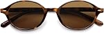 SOJOS Retro Oval Round Lunettes de soleil polarisés Femmes Hommes, Petite Chic Vintage Trendy Sunnies SJ2611