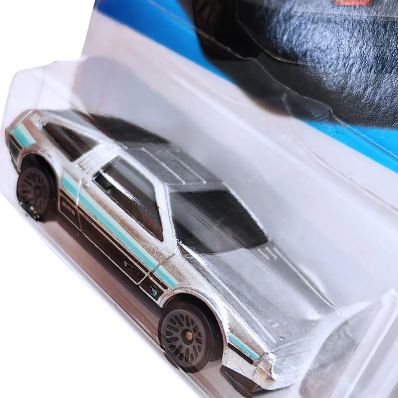 Image of Hot Wheels DMC Delorean HW Rolling Metal for Ages 3 and Up (Grey)