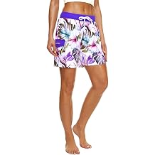 unitop Womens Bathing Boardshorts Swim Shorts Quick Dry with Lining