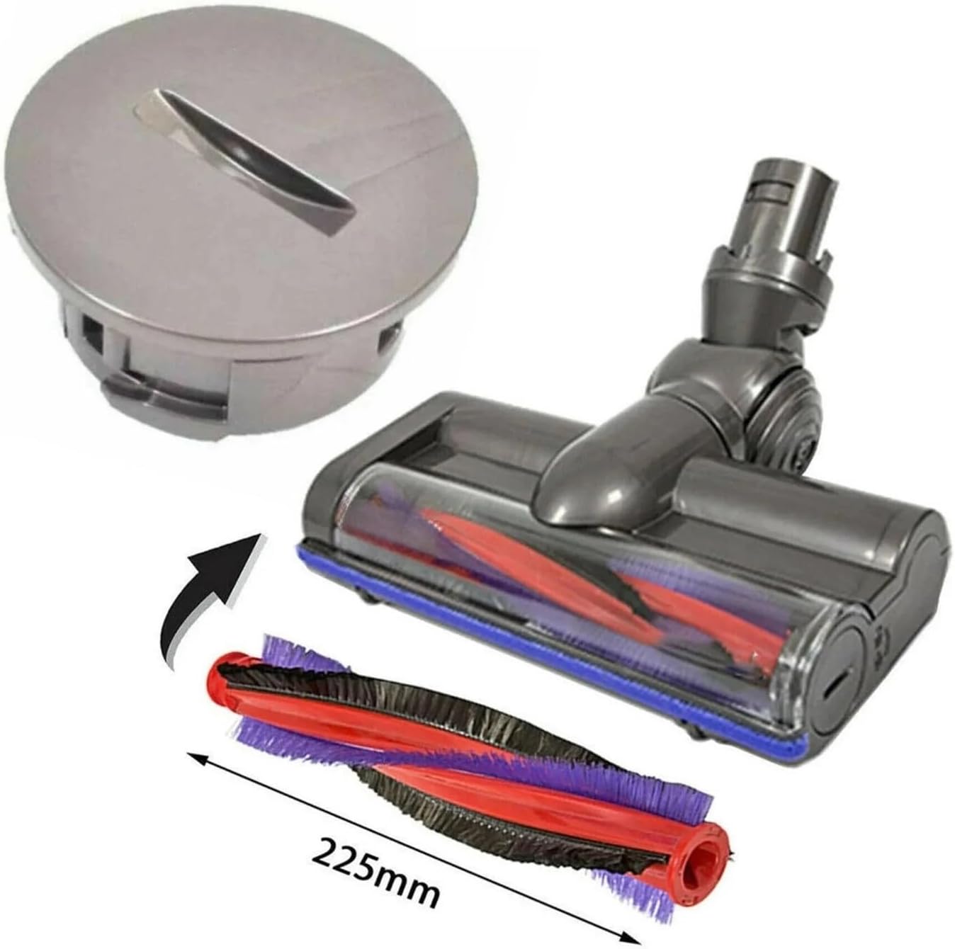 Vacuum Cleaner Turbo Brush Head Accessory ， Compatible for Dyson，Replacement Part for DC62 SV03