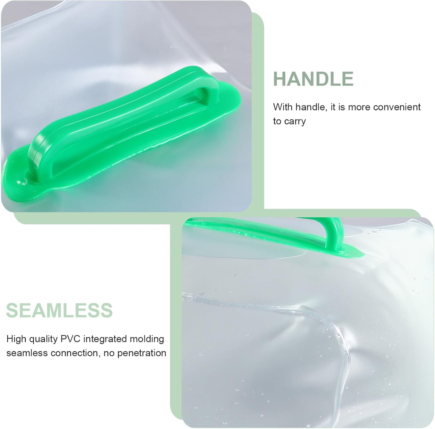 YARNOW Camping Water Bag Portable Water Bag Transparent Pvc for Easy Inspection