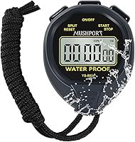 Vista 1 de Cronómetro impermeable, solo modo cronómetro, encendido/apagado silencioso, pantalla grande, operación simple, sin reloj, fecha ni cuenta regresiva