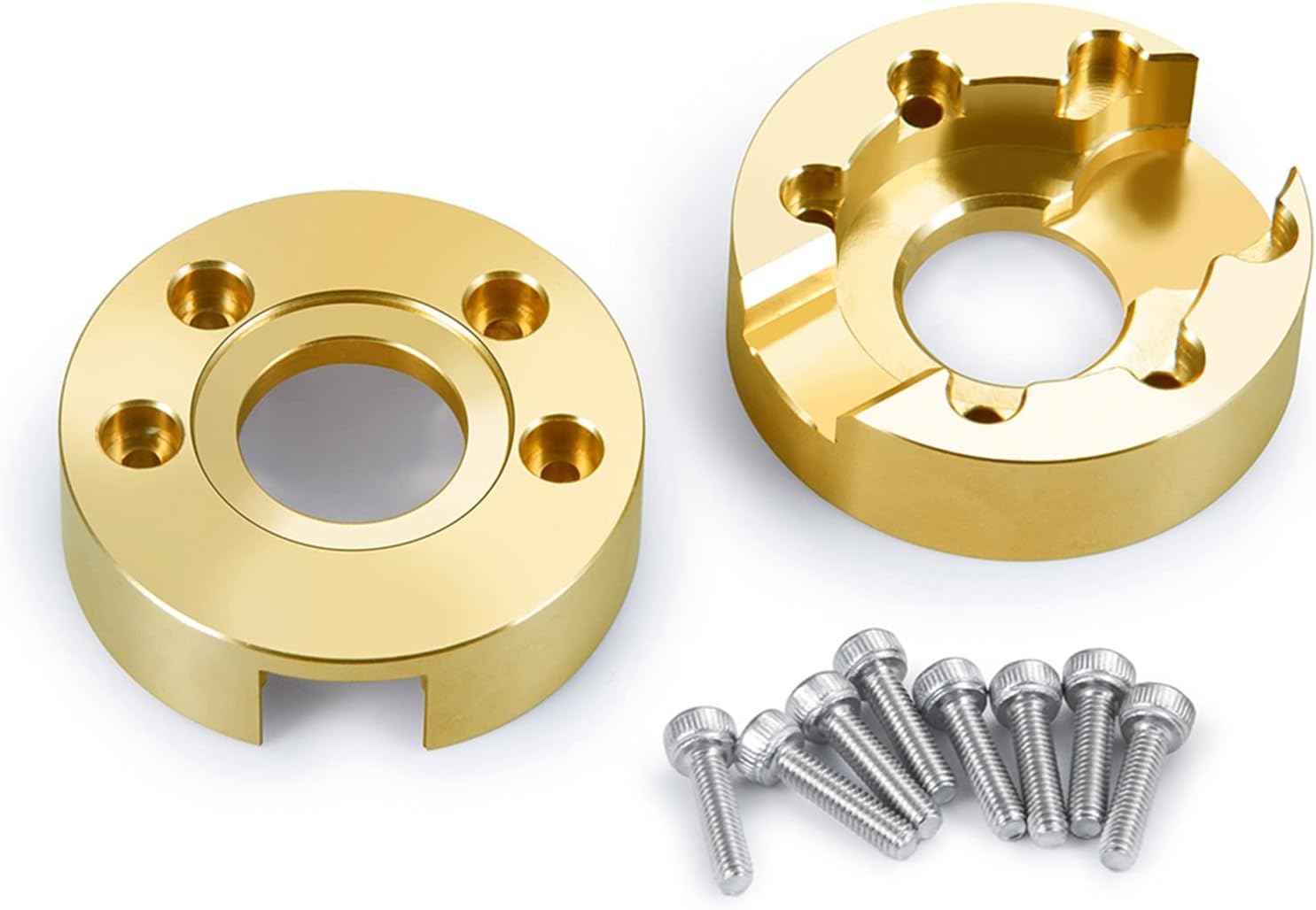 KUKEMI 2Pcs Brass Counterweight Portal Drive Housing Balance Weight, for 1/10 Redcat GEN8 RC Crawler Car Upgrade Parts car balance counterweight