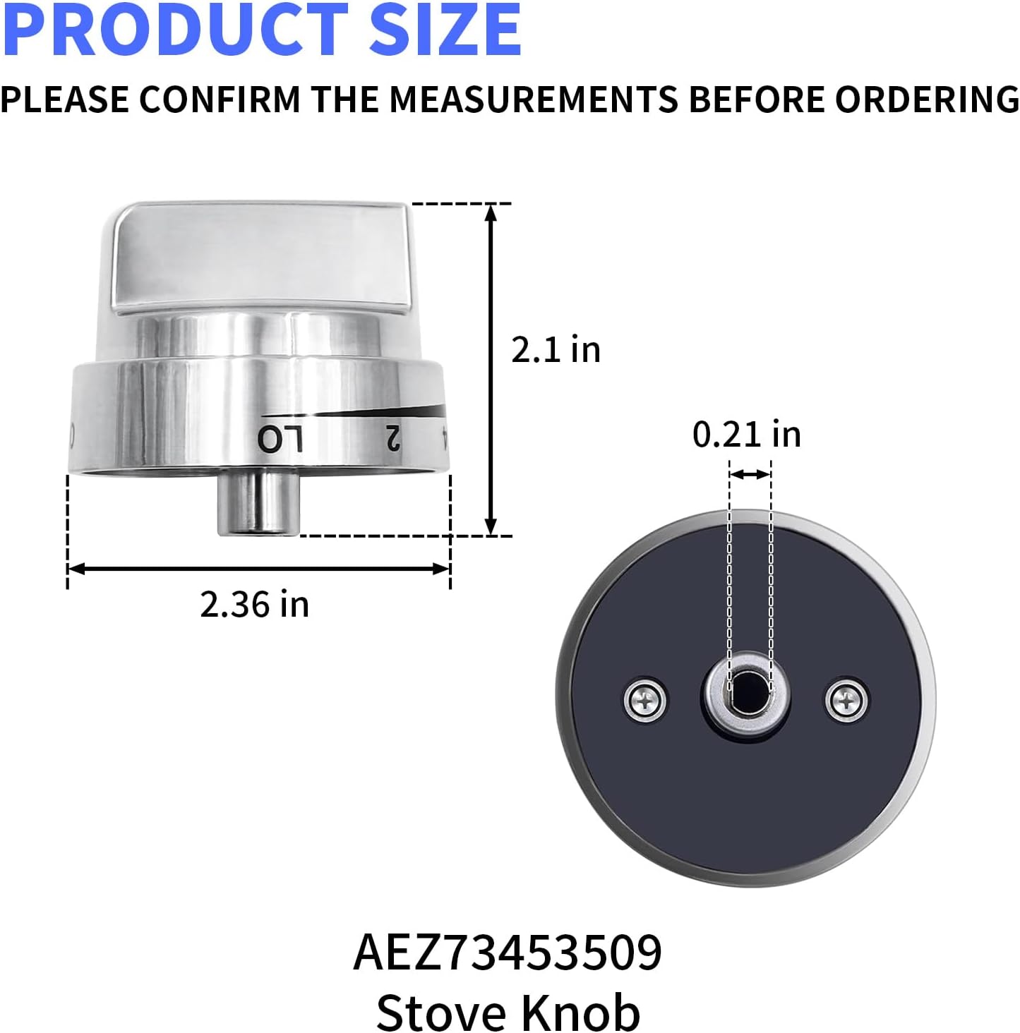5 Pack AEZ73453509 Stove Knob Replacements Gas Stove Knob Compatible with LG Range/Oven Replaces AP5669773 AEZ73453503 AEZ72909008