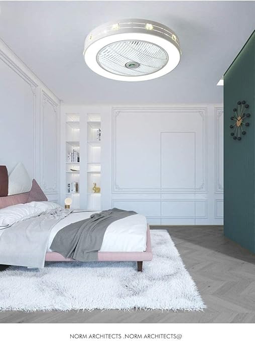 BAMBW Slaapkamer Plafond Ventilator Verlichting Moderne Minimalistische Slaapkamer Thuis Op afstand bedienbare Plafond Ventilator Slaapkamer Lamp LED photo 2