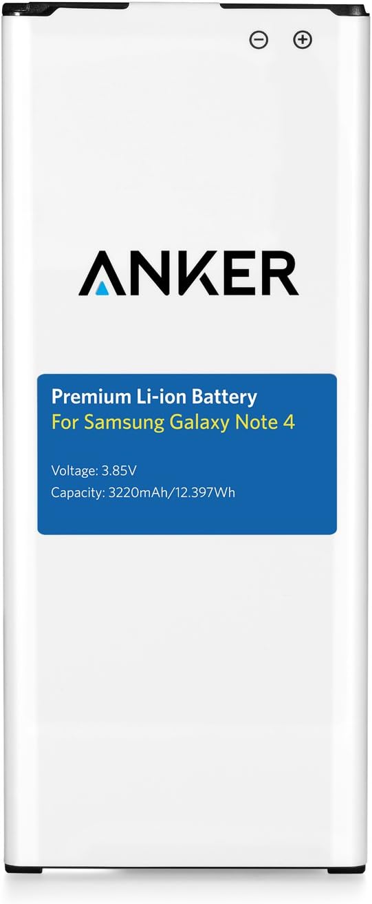 ANKER AK-A6035021 – Battery for Samsung Galaxy Note 4, 3220 mAh with NFC/Google Wallet