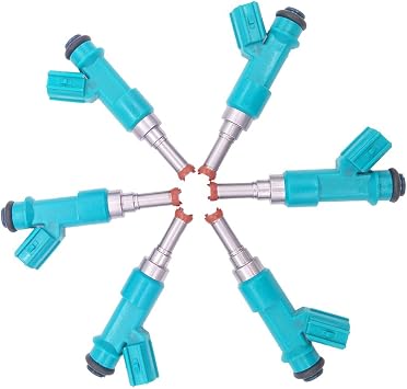 JESBEN FJ1084 6pcs Set Fuel Injectors 12 Holes Replacement for Highlander Sienna 3.5-L 2011-2016 Avalon 3.5L 2013-2016 Camry 2012-2016 Lexus RX350 RX450h 3.5L 2011-2014 ES350 2013-2014 23250-0P010