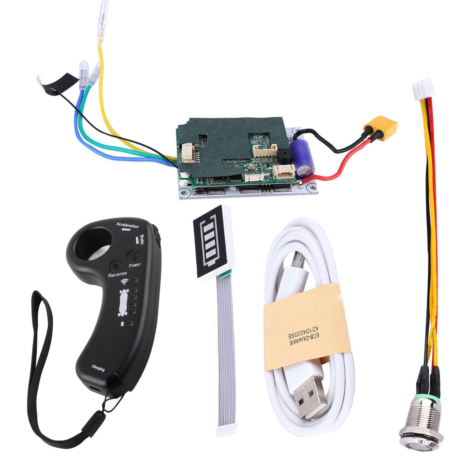 Alomejor1 Elektryczny sterownik deskorolki ESC sterowanie zamiennikiem płyta główna elektryczny longboard system sterowania deskorolką