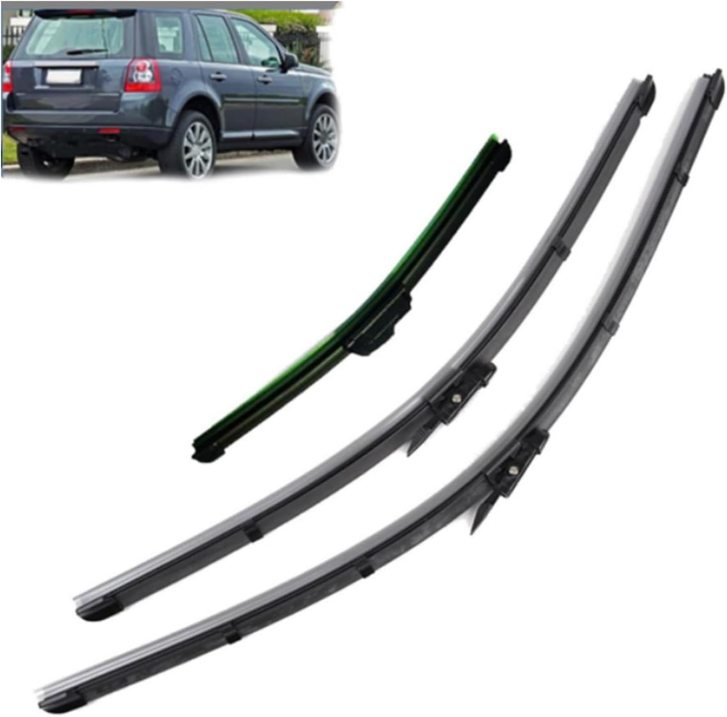 YIXINYI 3 Pcs Front + Rear Windscreen Wiper Blades for Land Rover Freelander 2 2007-2014, Windshield Wipers Exact Match Replacement Consistent All Climate Efficiency