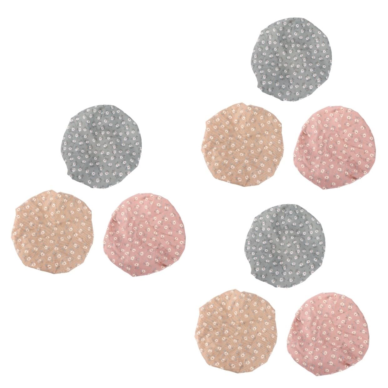 Housoutil 9 Piezas gorro ducha gorro de ducha shower cap gorras impermeables gorra impermeable sombrero impermeable gorro de piscina cabello gorra de pelo gorro de natación Perder