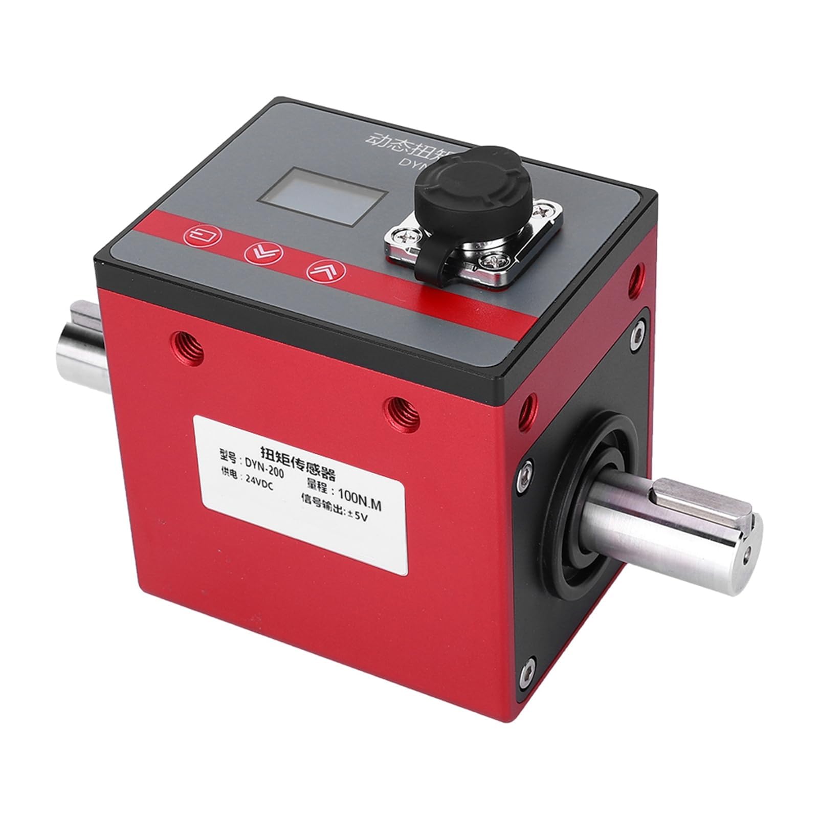 Dynamischer Torsionssensor, DYN‑200 100N.M LCD-Display Rotierender Torsionssensor Motordrehzahl-Leistungstester Messdetektor