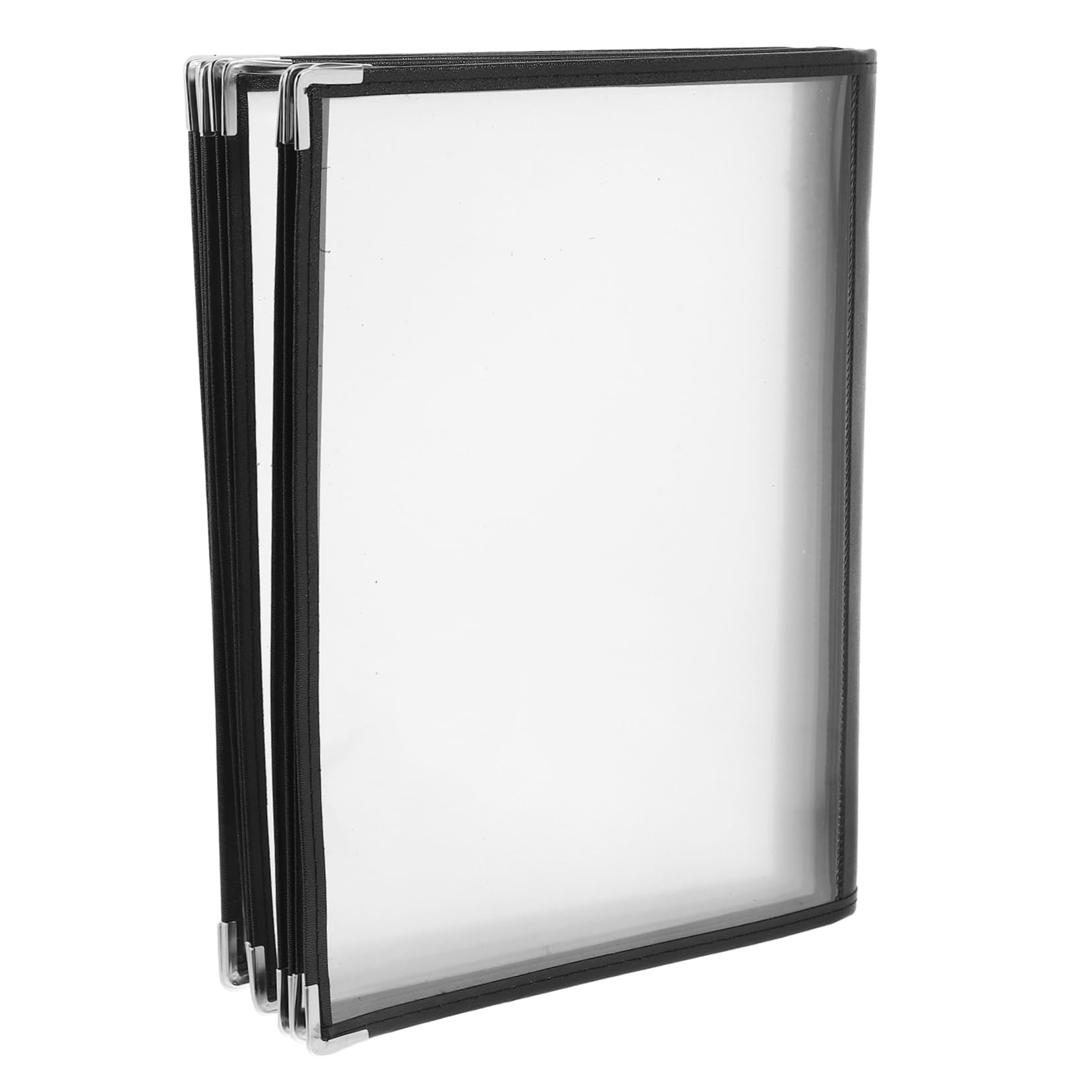 Libro de Menú Pvc Transparente de 10 Páginas y 20 Lados | Carpeta para Bares y Restaurantes, Organización Fiable, Fácil de Llevar