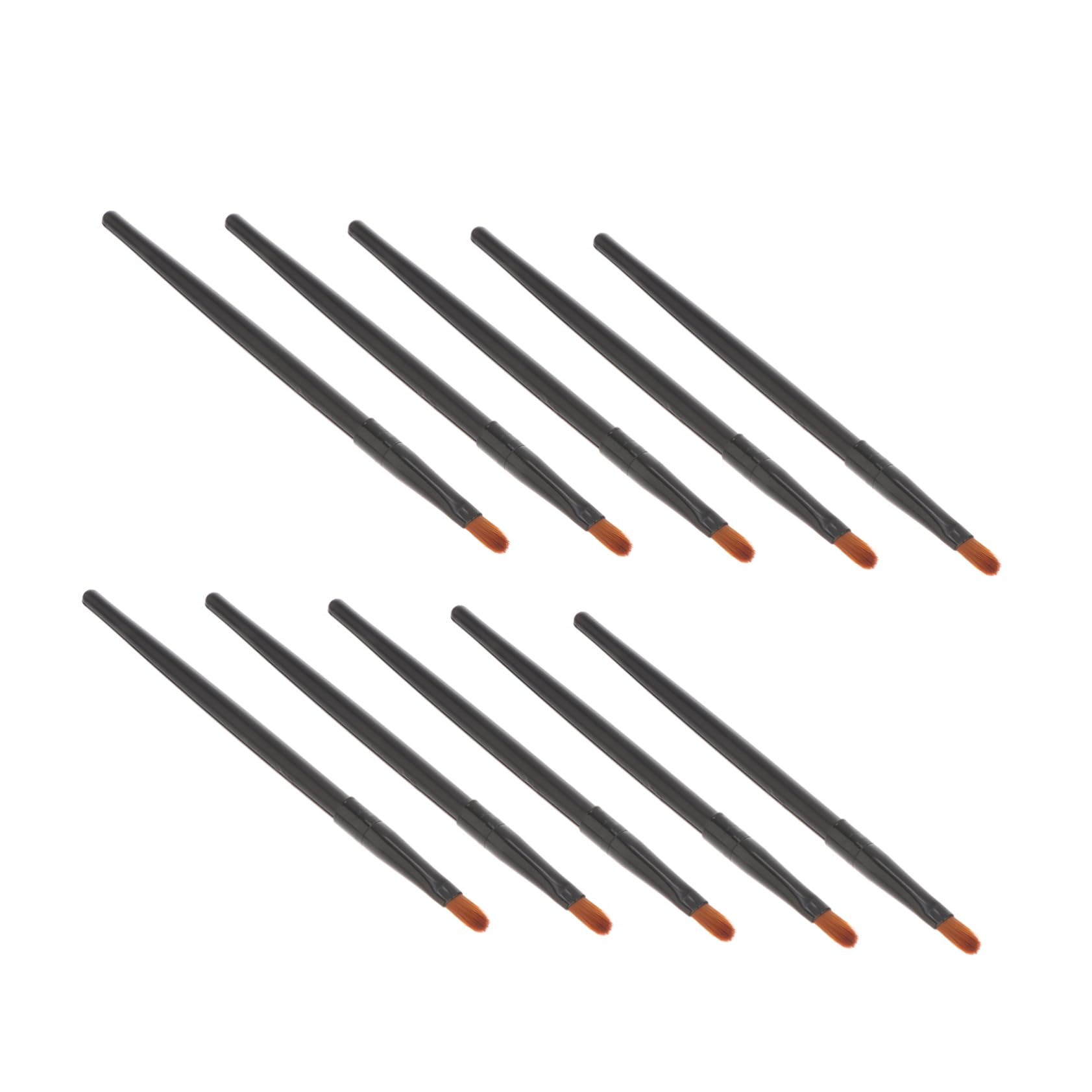 Housoutil Makeup Brush Set 10pcs Eye Shadow Beauty Tools Soft Fiber Tips Makeup Set