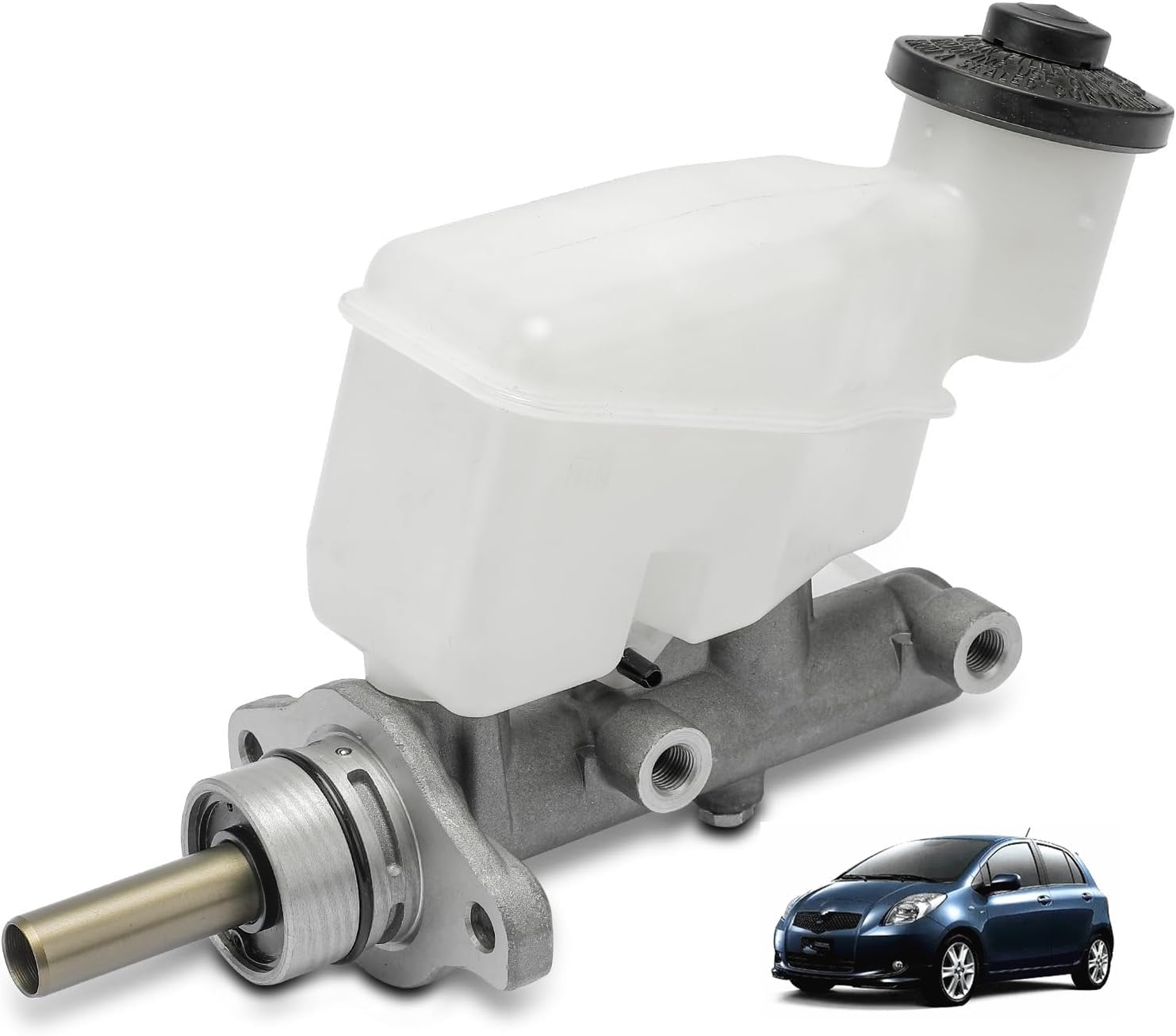 Brake Master Cylinder with Reservoir and Sensor Compatible with Toyota Yaris 2007-2011; 2019 1.5L Replace 47201-52320 M630471