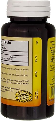 Miniatura 5 de Nature's Blend Cápsulas de ajo inodoro, 1250 mg, 100 unidades (1 paquete)
