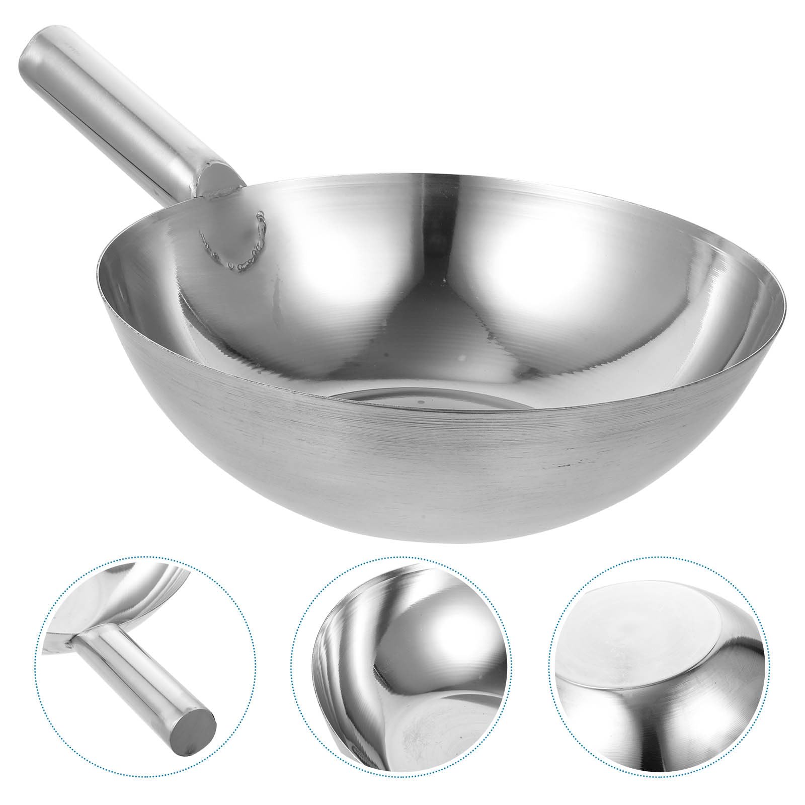ULTECHNOVO Mestolo per Acqua da Cucina in Acciaio Inox 304, Mestolo da Zuppa Resistente All’usura Manico lungo Antiscottatura, Utensile Domestico per Cucinare e Pulire Frutta e Verdura