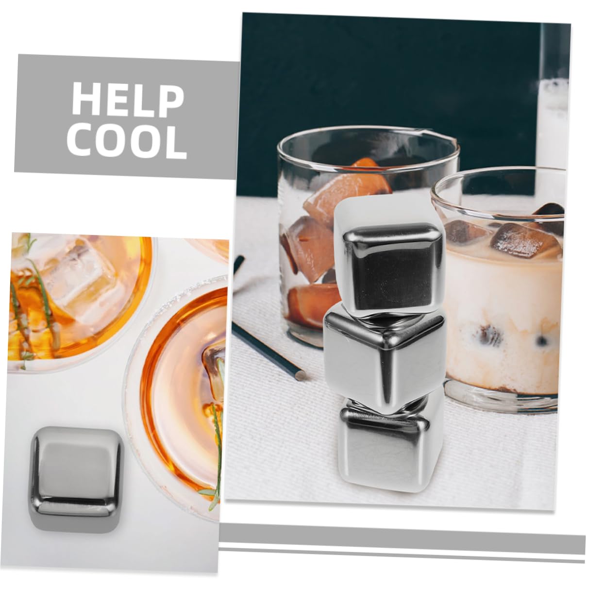 IMIKEYA Lot De 4 Moules Résistants À Lusure Motif Poker Pierres À Vin Pratiques Pierres À Whisky Réutilisables Matériau Épais 15 Pièces X 4