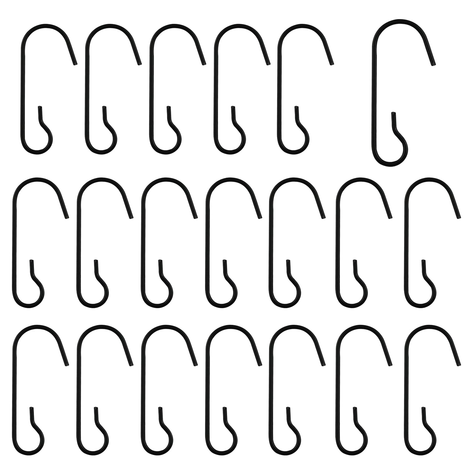 ZZLZX Ornament Hook 100PCS Black Christmas Ornament Hooks Bendable Metal Wire Hanging Hooks for Christmas Tree Halloween Party Ball Decor, Christmas Ornament Hangers