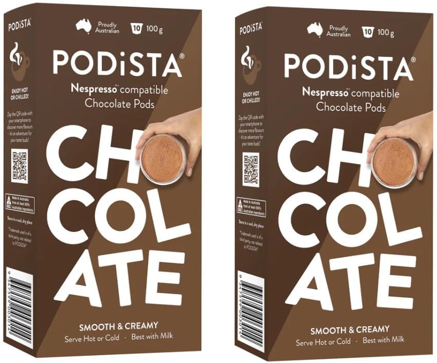 Nespresso Original Line Compatible Capsules Hot Chocolate Hot Cocoa Pods - Smooth & Creamy - 20 Pod Package