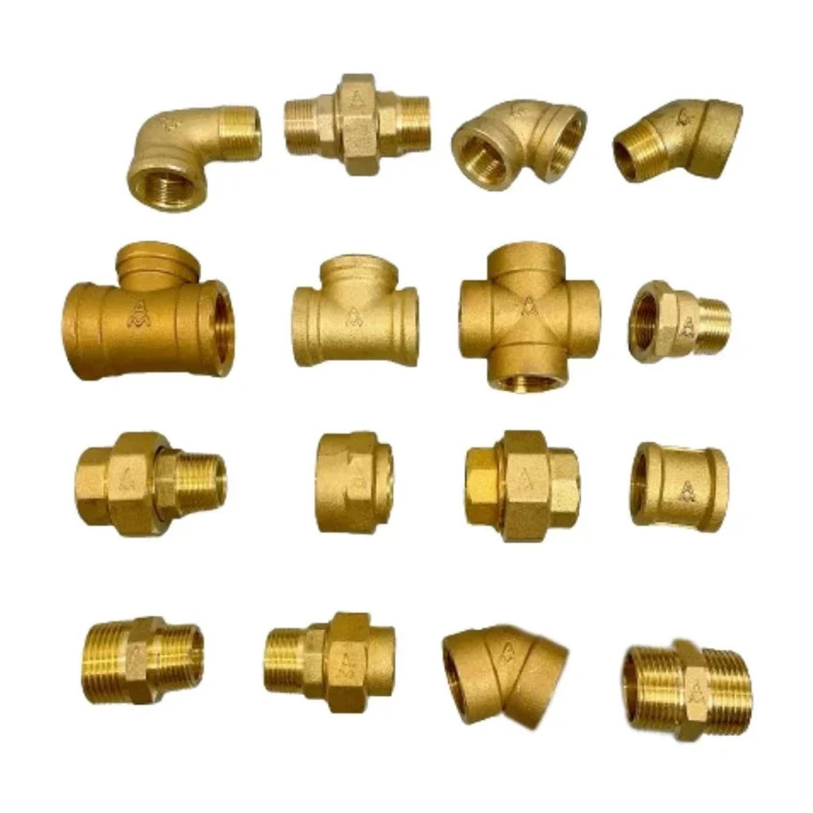 Thicker 1/2" macho hembra 45 90 grados Union Tee Straight Brass Pipe Fitting Connector Nipple Coupler Water Gas, 1 pieza (hembra acoplamiento) | []