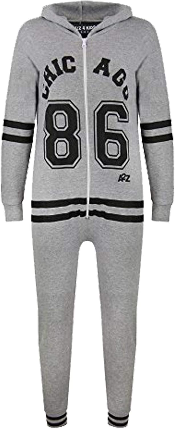 A2Z 4 Kids Girls Boys Chicago 86 Onesie All in One Pyjamas Lounge Wear Summer Jumpsuit Sleepsuit Comfy Children Gifts