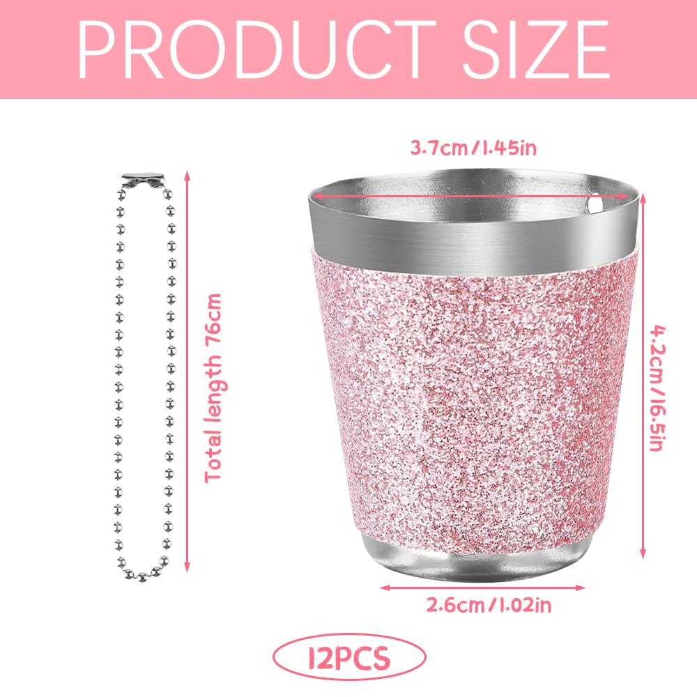 12 Pièces Verre à Shot En Acier Inoxydable De 30 Ml Verre à