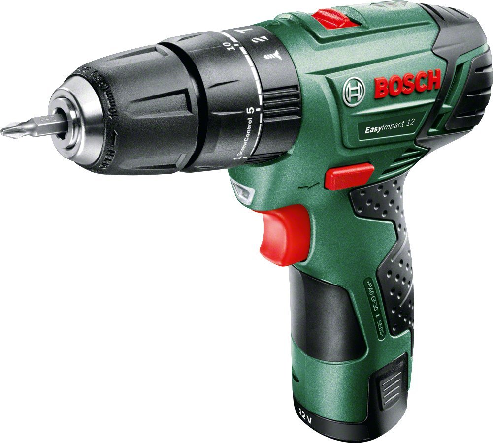 Bosch EasyImpact 12 Cordless Combi Drill with 12 V Lithium-Ion Battery